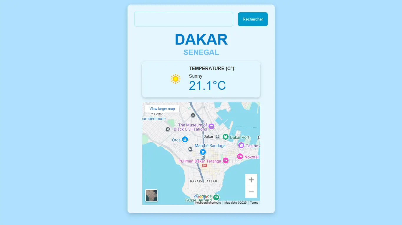 Image représentant le projet Weather App 🌦️